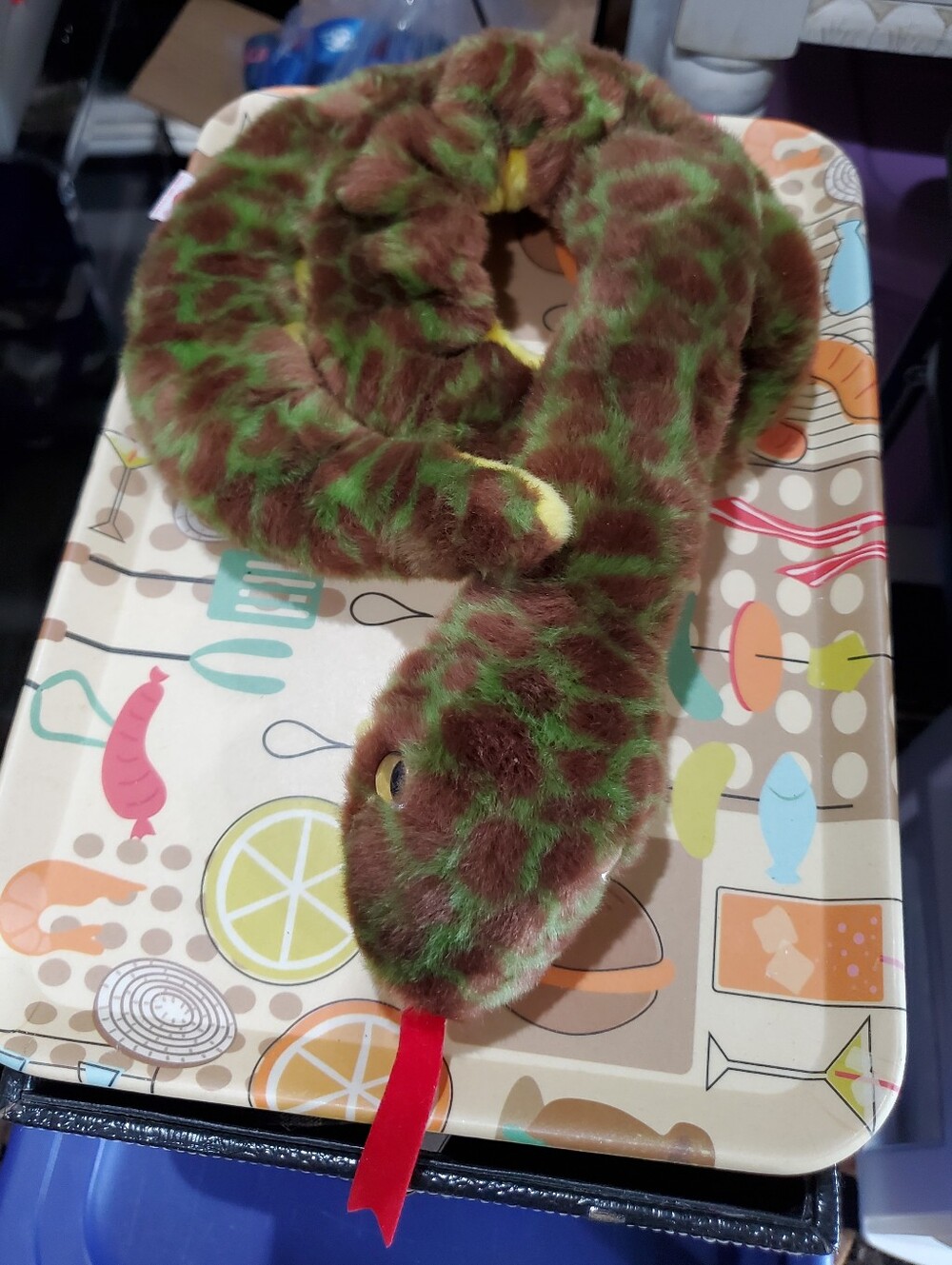 TY Beanie Baby Slither the Snake Stuffed Animal 1999 Plush 🐍 40"